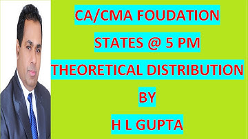 THEORETICAL DISTRIBUTION CLASS 17 SET A BY HL GUPTA.To Buy Pen/G  Drive of CA/CMA, CALL (8920730907)