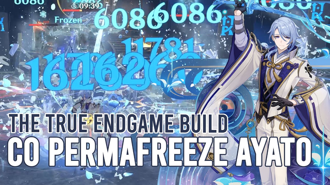 The true Endgame Permafreeze Build C0 Ayato (ft Ganyu and Rosaria) | Genshin Impact