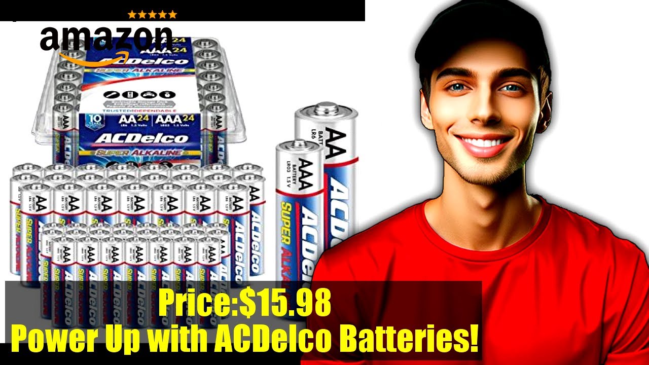Buy Batteries ACDelco AA and AAA 48Count Combo Pack Super Alkaline Batteries, 24Count Each