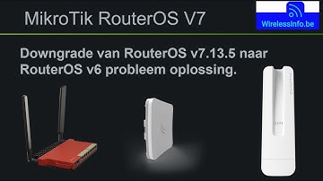 MikroTik downgrade van RouterOS v7 13 5 naar RouterOS v6 probleem oplossing