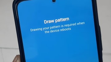drawing your pattern is required when the device reboots
