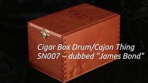 Cigar Box Drum/Cajon Thing, 007 James Bond Electronic Music Sensor/Trigger