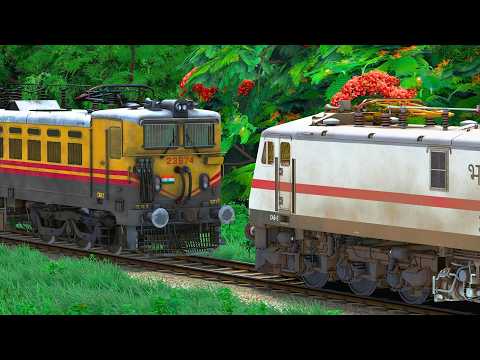 WAG5 to WAP7 ICF BLUE TRAIN ENGINE CHANGE | BUMPY RAILROAD | Train Simulator | Railwork | NTG GAMING