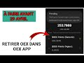 Retrait openex  comment retirer oex de lapplication satoshi 