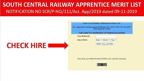 RAILWAY APPRENTICE MERIT LIST || RAILWAY RESULTS 2020 || ITI APPRENTICE