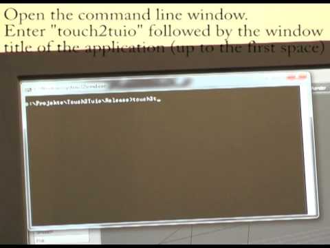 Touch2tuio Tutorial