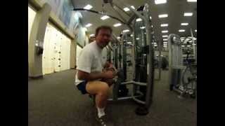 Pulldowns at 300 lbs for 8 reps. Age 54, thank you Time Machine