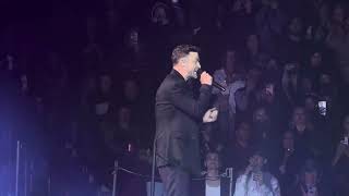 Justin Timberlake performs Technicolor on The Forget Tomorrow Tour in Vancouver on 4/29/24.