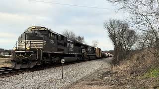 Chasing NS SD70ACe 1054 w/ Nice P5 Leading Manifest 127 on 3/9/25