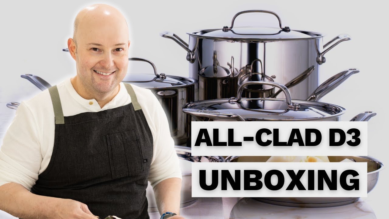 All-Clad d3 Stainless Steel 10-piece Cookware Set Unboxing