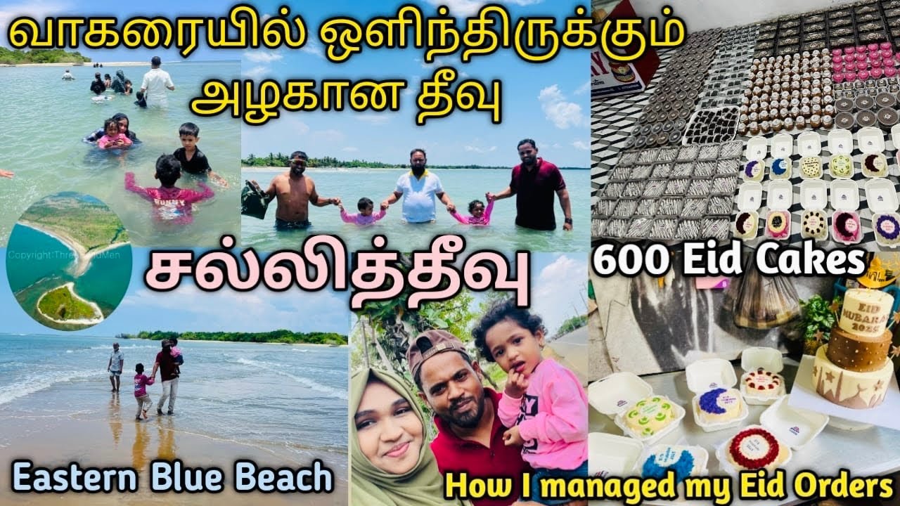 Hidden island in Eastern | சல்லித்தீவு | one day trip க்கு சட்டப்படி place | Our Eid Cake Orders🔥