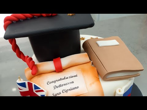 Stampo per cappello di laurea in pasta di zucchero o in cioccolato plastico