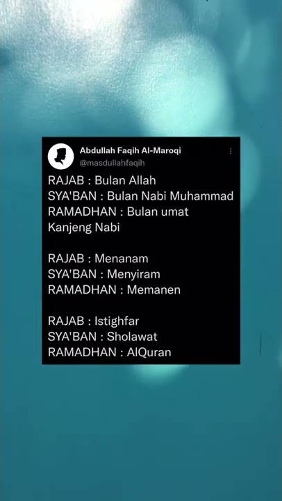 Bulan2 penting dalam Islam || story WA 30 detik || status wa || quotes islami || kata bijak