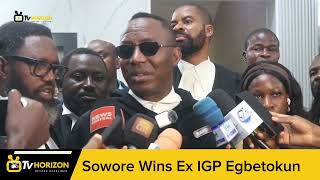 Sowore Wins Ex IGP Egbetokun in Court