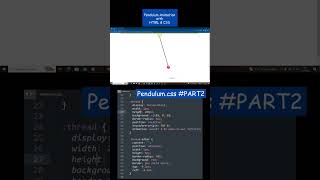 How Make Pendulum Animation with HTML & CSS #tutorial #pendulum #html #css #bts