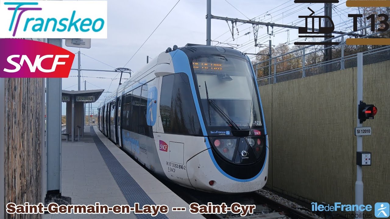 Tramway T13 Transkeo/SNCF - U53600 N°TT508 Saint-Germain-en-Laye --- Saint-Cyr
