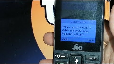 how to delete missed calls in jio phone f220b !! jio phone me missed call kaise delete kare