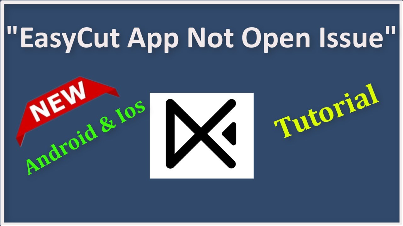 How To Fix EasyCut / CapCut App Not Open Problem Android & Ios - 2022 ...