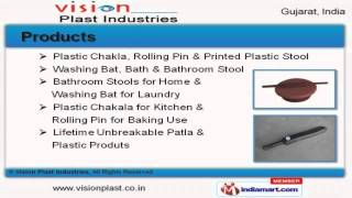 Plastic Stools & Rolling Pins by Vision Plast Industries, Rajkot Plastic Stools & Rolling Pins by Vision Plast Industries, Rajkot
