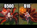 $500 Ahri Skin vs $10 Ahri Skin - League of Legends