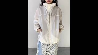 撥水-シアーフーデットブルゾン | MICA&DEAL ONLINE STORE
