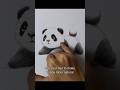 Cute Realistic Panda Drawing Tutorial #shorts #shots #panda
