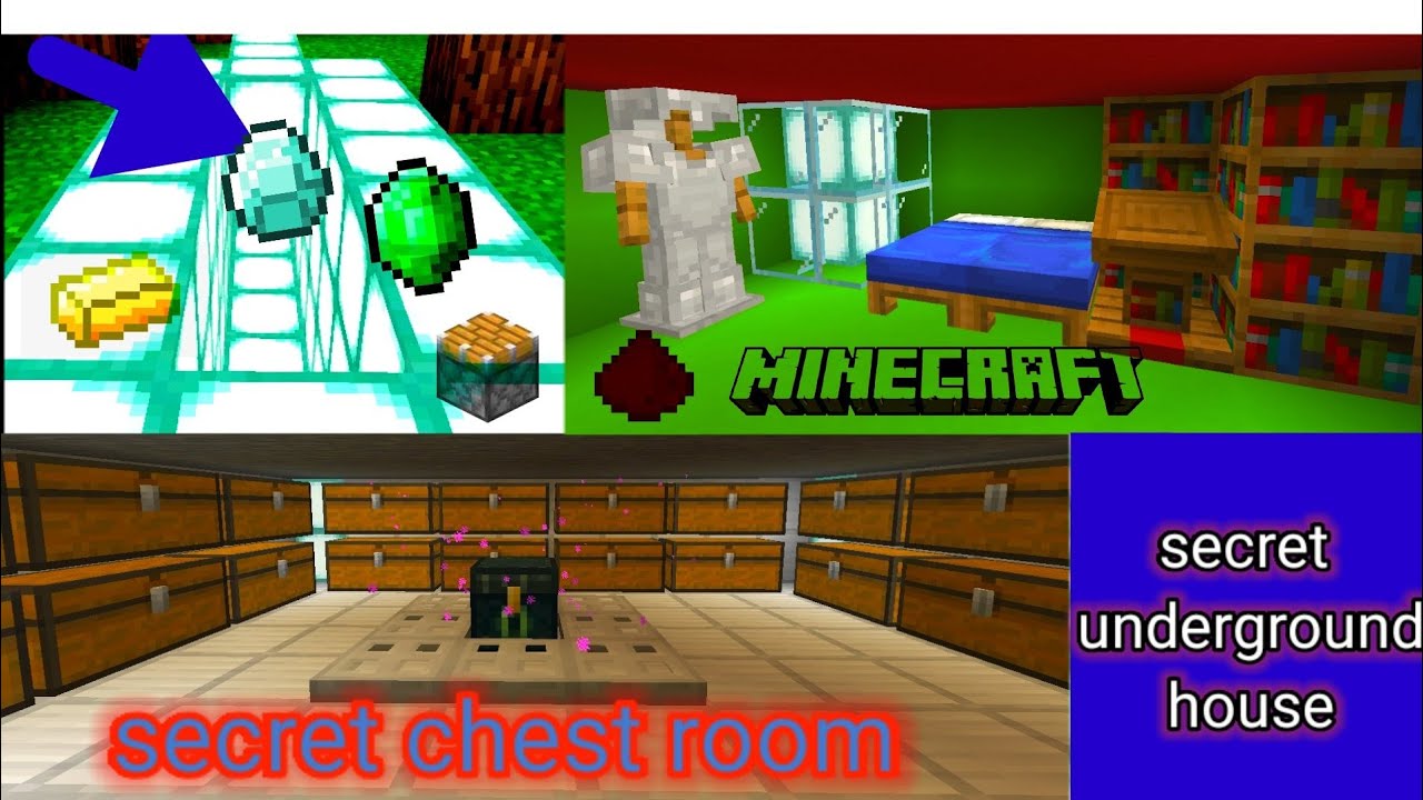 How to make a secret underground chest roomDARK.PRINCEgaming YouTube