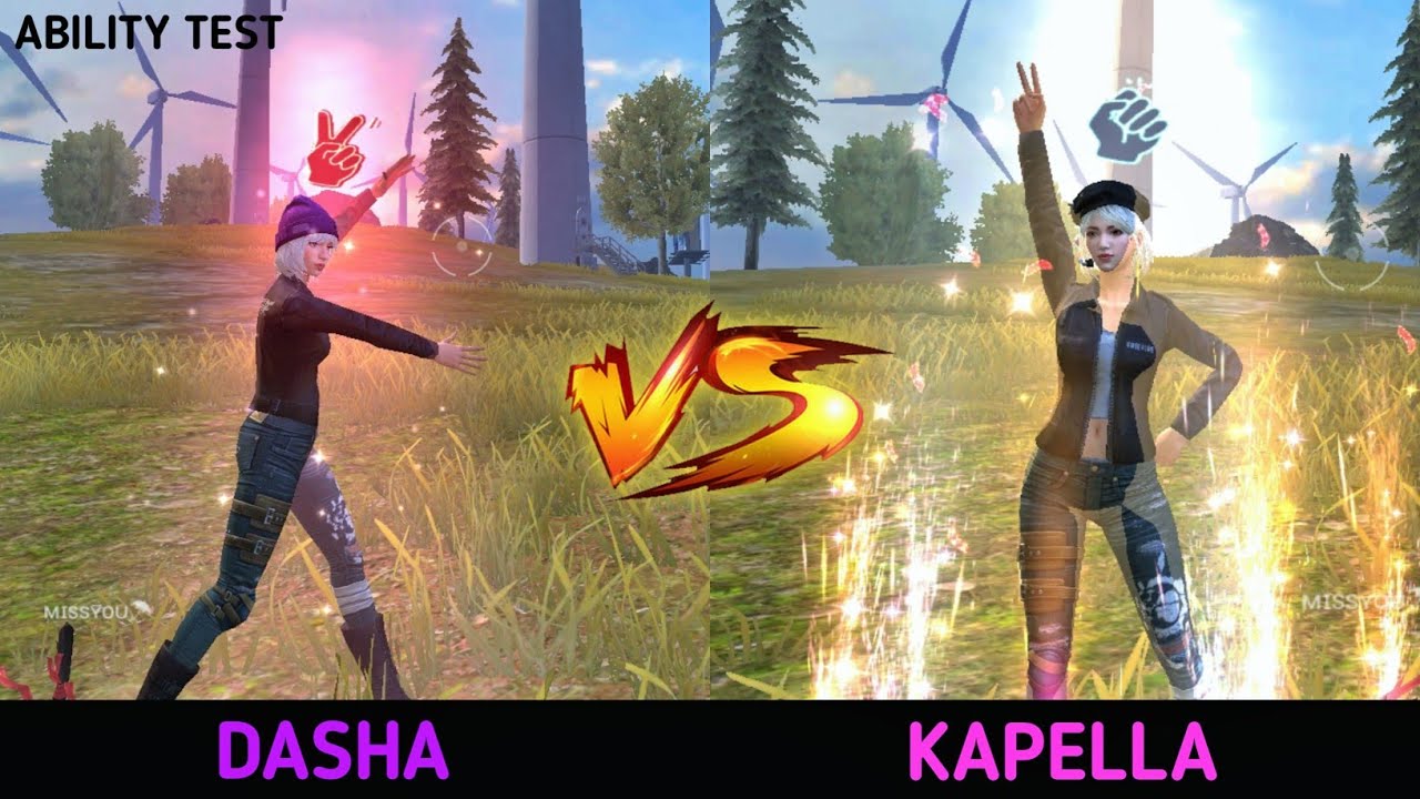 DASHA VS KAPELLA ABILITY TEST AFTER UPDATE | FREE FIRE SAMSUNG,A3,A5,A6,A7,J2,J5,J7,S5,S6,S7,S9FF