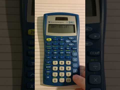 Find Modulus (Remainder) TI 34 II Calculator