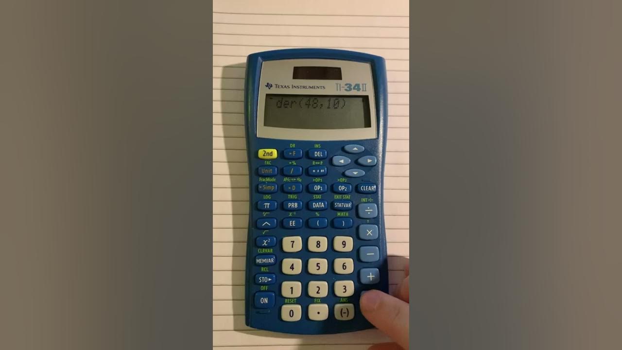 Find Modulus (Remainder) TI 34 II Calculator YouTube