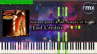 Indiana Jones & the Temple of Doom - "End Credits" (Piano Solo) Arrangement FREE Sheet Music