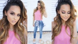 Everyday Glam Makeup \& Outfit Tutorial