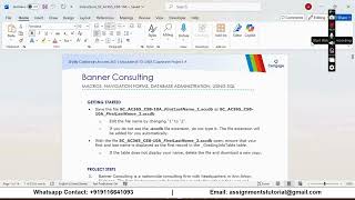Shelly Cashman Access 365 | Modules 8-10: SAM Capstone Project A Banner Consulting