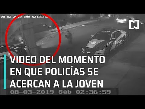 ¿Policías abusan de joven en Azcapotzalco? Videos de policías acercándose a la joven - En Punto