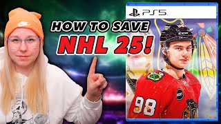 HOW TO SAVE NHL 25 HOCKEY ULTIMATE TEAM!