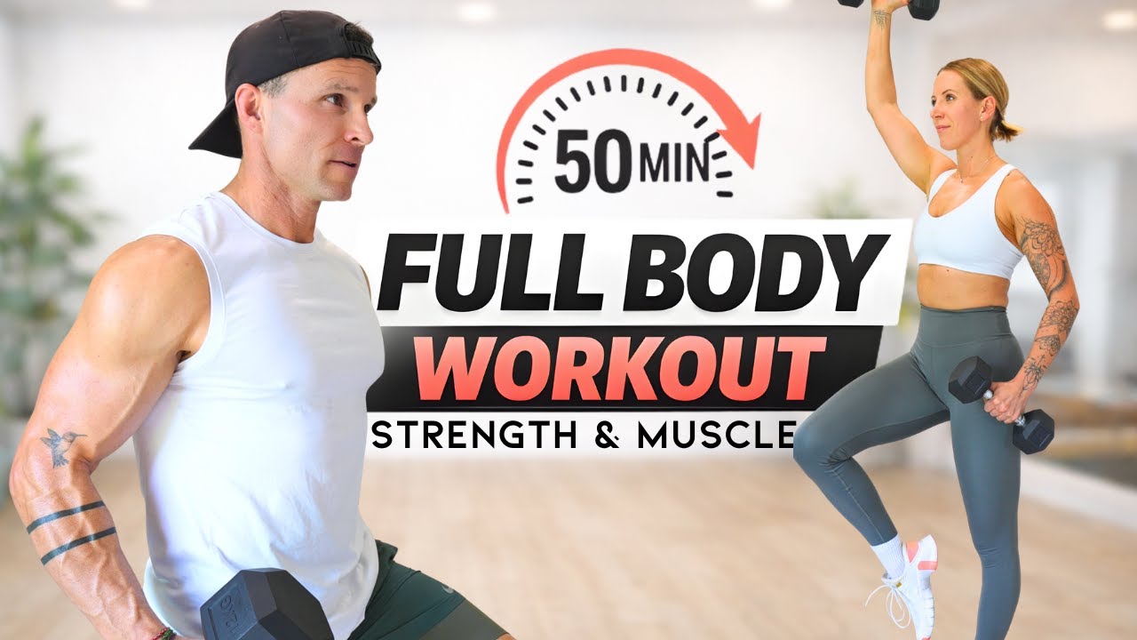 50 Min FULL BODY WORKOUT with DUMBBELLS | Build Real Strength at Home