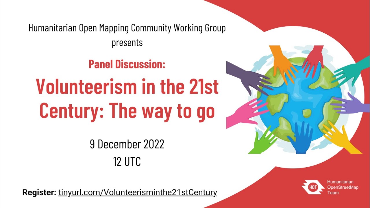 CommunityWG December 2022 Webinar: Volunteerism in the 21st Century: The Way To Go