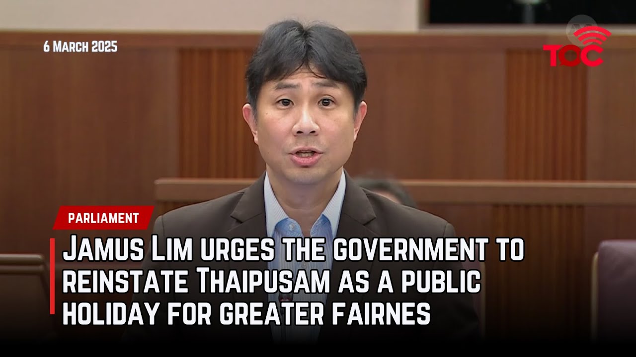 林志蔚呼吁恢复新加坡大宝森节的公共假期: r/singapore