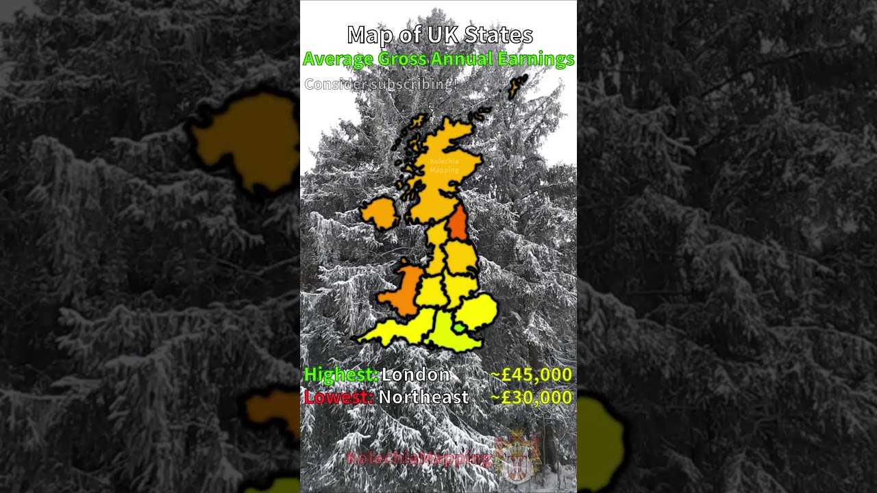 UK States Income Map 🇬🇧 | 