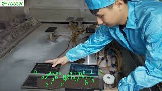 Projected capacitive touch panel,interactive diplay touch screen(carve cover lens by CNC machine)