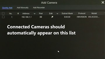 TVT CCTV tutorial: Quick Add IP Camera