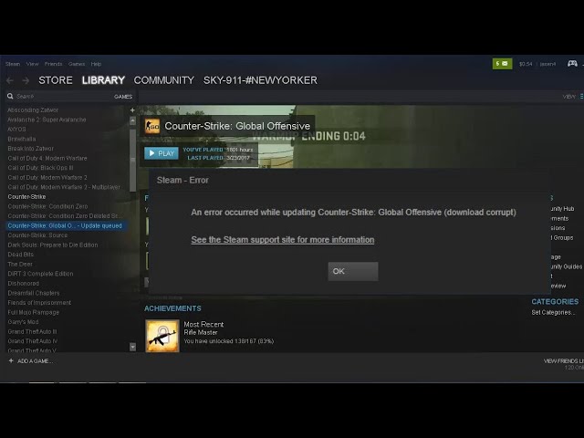 CSGO - An Error Occurred While Updating FIX 