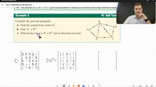 Connectivity matrices - the number of routes of at most 2 or 3 steps