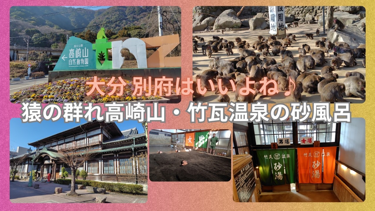 【国内旅】大分・別府1泊2日の旅2026③《Day2：高崎山の猿の群れ～竹瓦温泉♨で至福の砂風呂体験編》