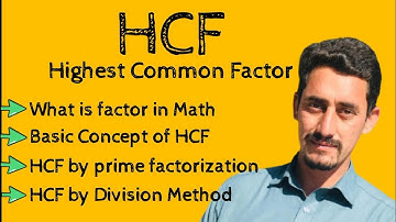 HCF in Pashto | Highest Common Factor | Greatest common divisors | HCF by three methods