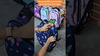 Tas troli sekolah tas travel koper ransel roda besar naik tangga