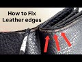 How to Fix damaged leather edges, Leather edge Seal Oil diy tutorial, DIY, Anita Benko