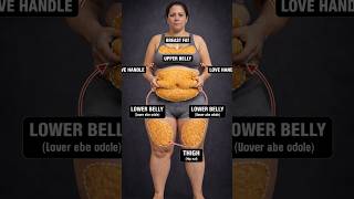 Lose Upper Belly + Lower Belly + Thigh Fat FAST at Home 🔥 (No Equipment) #shorts #yoga #weightloss