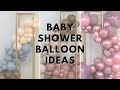 3 Baby Shower Balloon Garland Color Themes | Backdrop Ideas