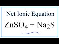 Net Ionic Equations and Spectator Ions
